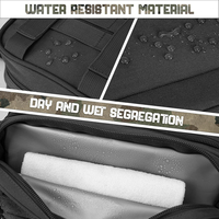 Trousse de Toilette Tactique en Polyester Durable pour Hommes, Petite Trousse de Rasage, Étui de Douche de Voyage, Pochettes Molle pour Outils EDC