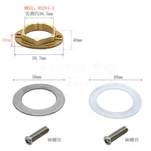 Accessoires de robinetterie chaud et froid avec attaches anti-desserrage, robinets de lavabo et d'évier en zinc pour cuisine et salle de bain - Product Image 1