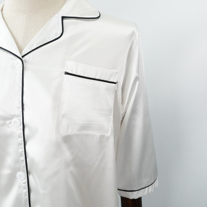 Pijamas de mujer de seda de hielo al por mayor, ropa de dormir de mujer de marca blanca, camisón de mujer - Product Image 4