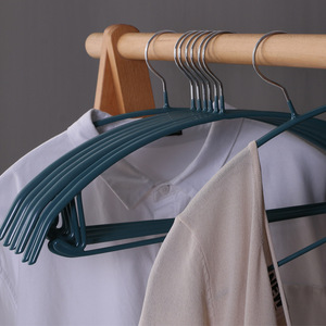 Adult Non Slip Plastic Coated Iron Clothes <b>Hanger</b> Semi Circular Hook Type For Coat Trouser Tie <b>Storage</b> Household Use - Product Image 4