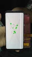 Mostrar y tocar bien, pero la pantalla está dañada para Sam S7 S8, mala práctica de reparación de pantalla con punto negro