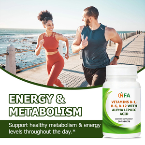 Vitaminas de Marca Privada OEM con Ácido Alfa Lipoico en Tabletas con Vitamina B-6 y B-12 que Apoyan un Metabolismo Saludable y Niveles de Energía - Product Image 3