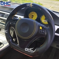 Volant sport personnalisé en fibre de carbone véritable pour BMW E90 E92 E93 M3 328i 335i