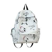Mochila de Moda Pacha con Estampado de Anime, de Nailon, Unisex, para Estudiantes de Secundaria y Preparatoria, Suave, de Gran Capacidad, Transpirable y Duradera