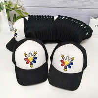 Gorra de béisbol deportiva de algodón de cinco paneles bicolor con estampado de hojas y leopardo, hebilla trasera ajustable para uso exterior, venta al por mayor directa de fábrica