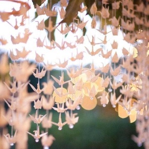 Hot Bán Đám Cưới Và Valentine Giấy Thủ Công Mỹ Nghệ Động Vật Phong Cách <span class=keywords><strong>Origami</strong></span> Gấp Cần Cẩu - Product Image 4