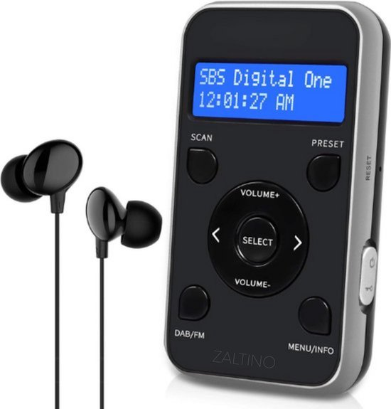 New Vofull Portable Radio Digital Display Dab +/Dab/Fm Receiver Stereo Radio with Headphones 500 MAh Lithium Battery Radio Dab