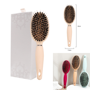 <span class=keywords><strong>Brosse</strong></span> à <span class=keywords><strong>cheveux</strong></span> à palette en gros d'usine avec poils <span class=keywords><strong>de</strong></span> <span class=keywords><strong>sanglier</strong></span> et <span class=keywords><strong>de</strong></span> nylon mélangés et poignée antidérapante pour <span class=keywords><strong>cheveux</strong></span> épais - Product Image 2
