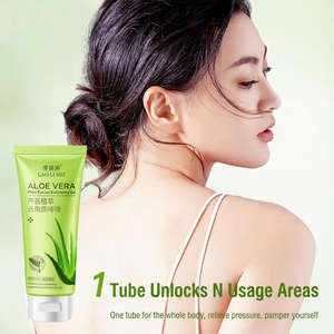 ג'ל פילינג טבעי אלוורה מותג פרטי, ניקוי עמוק, פילינג, מסיר עור מת, ג'ל לחות לפנים ולגוף - Product Image 2