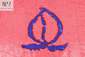 Nanyee-tela <span class=keywords><strong>de</strong></span> lentejuelas, tejido Reversible <span class=keywords><strong>de</strong></span> color melocotón y rosa - Product Image 2