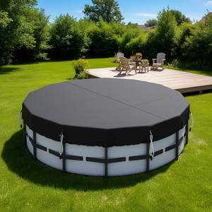 ผ้าคลุมสระว่ายน้ำ Bestway ขนาด 15 ฟุต ผลิตจากผ้า Oxford 420D กันน้ำ สำหรับสระว่ายน้ำแบบตั้งพื้น พร้อมดีไซน์เชือกรูดเพื่อความปลอดภัย - Product Image 2