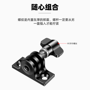 ฐานยึดกล้องแอคชั่นแบบอะลูมิเนียม แบบแบน โปรไฟล์ต่ำ ใช้ได้กับ GoPro และ Insta360 - Product Image 2