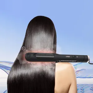 Многофункциональный металлический титановый выпрямитель для волос для двойного влажного и сухого выпрямителя волос Ptc