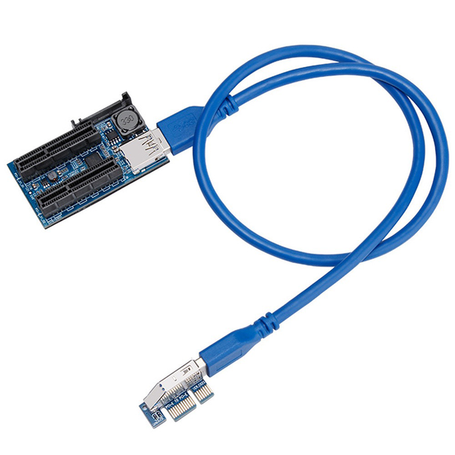 PCIe X1 to X4 Extension Cable PCIe Riser Cable for PCIe USB Adapter