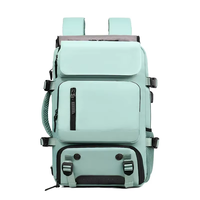 Tas Ransel Olahraga Luar Ruangan Bergaya Bahan Polyester Kapasitas Besar Kompartemen Sepatu Bernapas untuk Gym, Hiking, dan Perjalanan