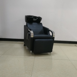 Sillón Reclinable de PVC para Lavacabezas con Bomba Hidráulica y Reposapiés Ajustable para Salón de Belleza y Spa - Product Image 4