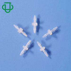 JU Collection Square Two Way Straight <b>PP</b> PVDF Plastic Barbed Fittings 1.6-3.2mm Industrial Fluid Pipeline Connectors - Product Image 3