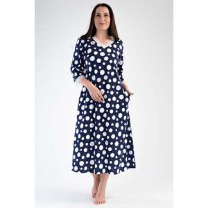 Robe KADIN P.MODAL XXL à col en V 3/4 avec poches - INDIGO - INDIGO - Product Image 2