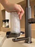 Robinet de cuisine noir haut de gamme à poignée unique avec douchette extractible à valve céramique, bec rotatif, mitigeur chaud/froid