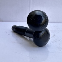 Baut Kepala Heksagonal Eksternal Baja Paduan 10.9S Merk CJ, Baut Tipe Putar Kekuatan Tinggi GB/T 3632 Set Lengkap Satu Mur dan Washer M20 Hitam