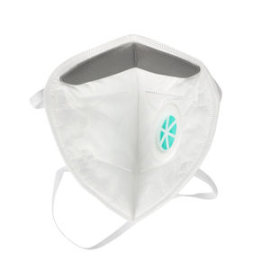 Pasokan pabrik CE bersertifikat XIAN WANLI FFP3 sekali pakai 5-lapisan anti-debu kain Non-Woven katup wajah lipat datar hidung logam - Product Image 5