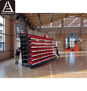 Tribunes escamotables pour terrain de basket-ball de stade intérieur, solutions de sièges flexibles et pliantes, tribunes télescopiques mobiles - Product Image 4