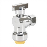 Robinet à bille manuel pour machine à laver OMANS D4021, en laiton nickelé, joint en PTFE, raccord BSP, coupure d'eau, port 1/2 po, garantie 5 ans