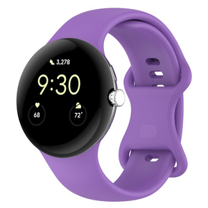 Bracelet en silicone avec boucle à nœud pour Google Watch Pixel Watch4/3/2/1, accessoires pour montres intelligentes Google Watch4, 41 45 mm - Product Image 3