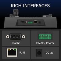 Controlador de Teclado PoE PTZ con Pantalla de 3.49 Pulgadas para Conmutador de Video de Conferencia RJ45, RS485, para Control de Cámara PTZ NDI en Vivo