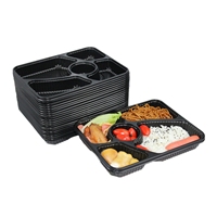 Conteneurs alimentaires chauds de Restaurant à emporter, emballage à emporter en plastique à micro-ondes Bento PP boîte à déjeuner