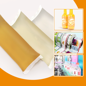 Adhésif thermofusible amovible étanche et solide sans solvant HMA pour <span class=keywords><strong>contact</strong></span> alimentaire pour bouteille en PET et étiquette de <span class=keywords><strong>film</strong></span> de boisson-RoHS CERT - Product Image 3