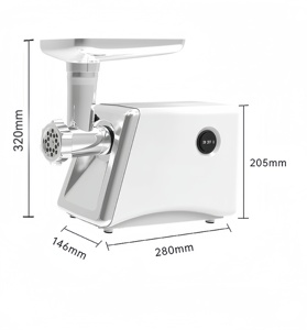 Máquina Eléctrica Comercial para Moler Carne con Paleta Mezcladora y Embutidora de Salchichas para Hacer Carne Molida y Salchichas en Restaurantes - Product Image 6