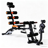 Appareil multifonctionnel pour abdominaux, machine à sit-ups réglable avec résistance par pédale, équipement d'exercice pour entraînement à domicile
