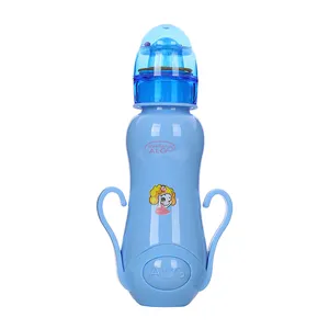Rattle cap 260ml infant baby bottle bpa free plastic feeding bottle, baby bottle