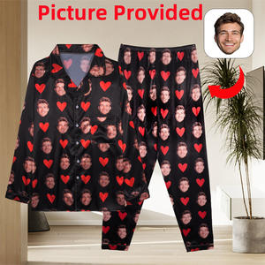 Stampa su richiesta da donna pigiami in seta Lce Set pigiami da notte da donna - Product Image 2