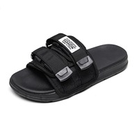 Chaussons de plage pour femmes, à semelle épaisse, antidérapants, pour l'été 2026, avec fermeture, plateforme tendance, semelle en tissu, style gâteau