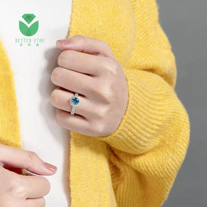 बेटरस्टार आई प्रमाणित सगाई की अंगूठी पूर्ण एचबीटी/कैड लैब ने हीरे के छल्ले नीले हीरे के छल्ले नीले हीरे के छल्ले - Product Image 5