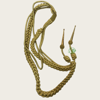 Aiguillette Tactique Tressée Personnalisée Kango, Cordon d'Épaule Fourragère, Accessoire d'Uniforme en Nylon et Coton, OEM ODM, Logo Personnalisé, Vente en Gros