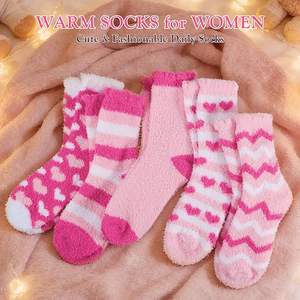 Calcetines de Mujer Afelpados, Gruesos, Cálidos, Suaves y Cómodos para Dormir en Invierno - Product Image 2