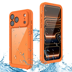 Funda para Teléfono iPhone 17 Pro/17 ProMax, Color Naranja, Moderna, Popular, Duradera, Transparente, Antideslizante, Impermeable IP68 - Product Image 1