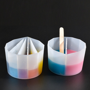 INTODIY Gobelet de distribution et de mesure en silicone pour mélange de couleurs, idéal pour la distribution de résine époxy et le moulage de peinture - Product Image 6