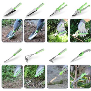 Garden Tool Set 10 Piece Stainless Steel Manual Outdoor Garden Kit With Bag Durable Modern Design - Product Image 3