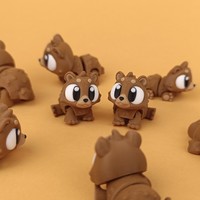 Figurines articulées miniatures Q-version d'animaux imprimées en 3D, best-sellers, fabriquées en Chine, service de cadeaux pour animaux de compagnie imprimés en 3D