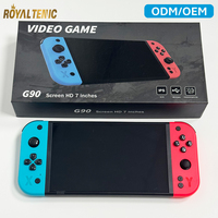 Console de jeu G90 avec écran IPS de 7 pouces, WiFi, bataille en ligne, console de jeu portable de poche, prise en charge de la sortie TV HD pour les magasins de détail