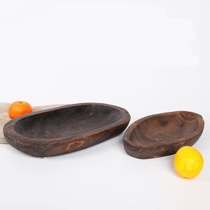 Velas rústicas para decoración del hogar, cuenco central, cuenco de madera para masa de frutas, cuenco tallado para hacer velas de madera de Paulownia - Product Image 1