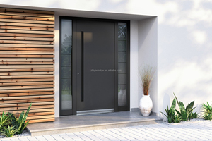 Design moderno del portone di sicurezza dell'entrata dell'acciaio inossidabile ha finito la progettazione del portone anteriore dell'alluminio per la caratteristica impermeabile della Villa di casa - Product Image 5