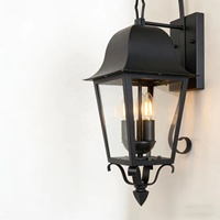 Lampe murale extérieure LED rétro en acier inoxydable, étanche, à intensité variable, pour jardin, cour, extérieur, balcon, escalier