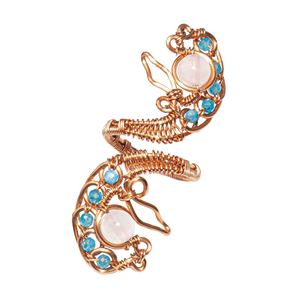 BeGems Jewelry Venta al por mayor Trendy Love Collection Pavo real Cobre Acabado pulido Pareja Anillo Set para mujeres - Product Image 1