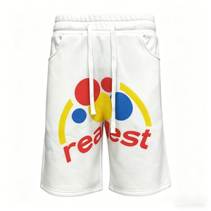 Custom 380 Gsm French Terry Cotton Heavyweight Drawstring  Shorts Men's Oversize Casual Jogger Shorts - Product Image 1