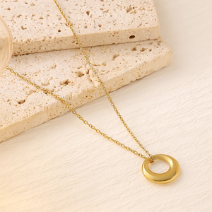 Modische Edelstahl-Diamantkette für Damen und Herren. Hochwertige 18K Vergoldete Sportliche Bambusketten-Style Luxus-Partyschmuck - Product Image 2
